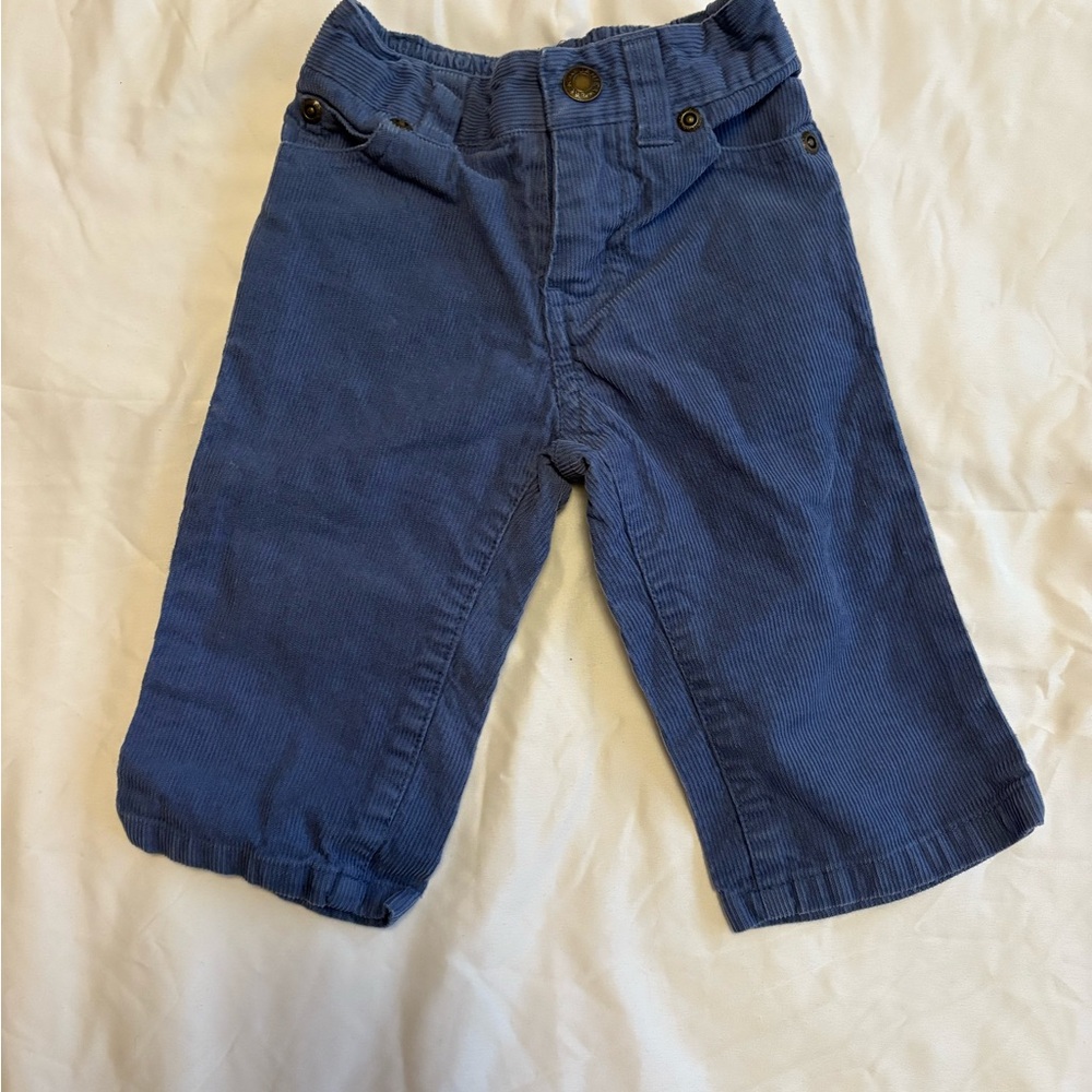 Janie and Jack Blue Corduroy Trousers